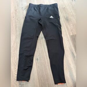 Adidas Black Leggings with Logo Accent